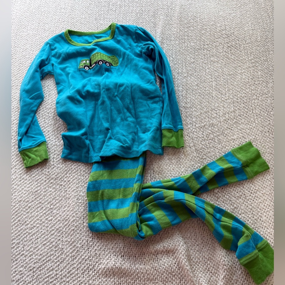 Leveret Garbage Truck Cotton Long Sleeve Pajamas boys